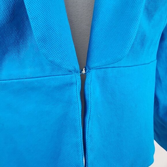 Worthington Blue Woman's Peplum Blazer - Picture 5 of 6